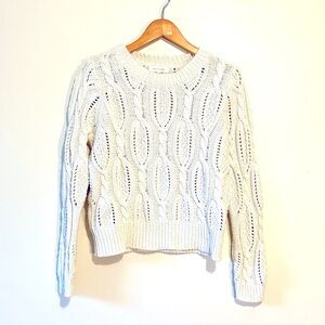 Women’s Solitaire Fisherman knit Sz L Sweater
